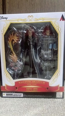 KINGDOM HEARTS III BRING ARTS AXEL ROXAS FIGURE SET SQUARE ENIX DISNEY KH3