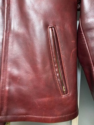 SCHOTT 6103US SINGLE RIDER JACKET SIZE 40 BORDEAUX MADE IN USA RARE FROM JAPAN