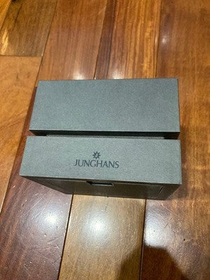 JUNGHANS MEGA 1000 RADIO CONTROLLED WATCH MEN'S TITANIUM BRACELET W/BOX & MANUAL