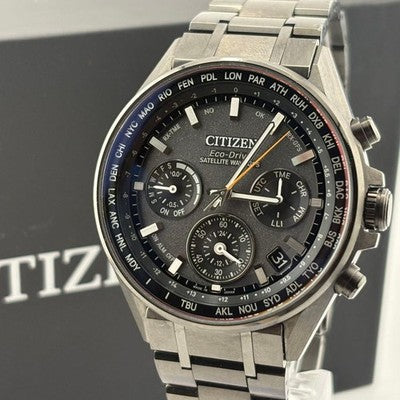 CITIZEN ATTESA F950-T024521 CC4004-58E ECO-DRIVE GPS SATELLITE WAVE TITANIUM