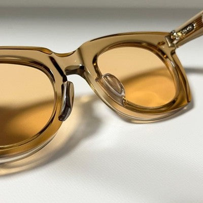 JACQUES MARIE MAGE AVA MEN'S SUNGLASSES LTD TO 350 JAPAN MADE COL. CLEAR BROWN