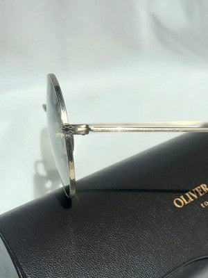 OLIVER PEOPLES MCCLORY BG ROUND SUNGLASSES JAPAN MADE GREEN LENS GOLD FRAME