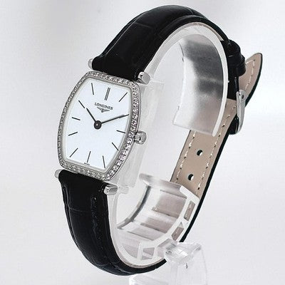 LONGINES LA GRANDE CLASSIQUE L4.288.0 DIAMOND BEZEL WHITE DIAL QUARTZ WOMEN'S
