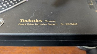 TECHNICS SL-1200MK4 TURNTABLE ORTOFON CABLE HI-FI RARE 78RPM DJ NON-SCRATCH